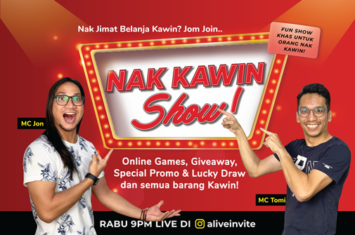 Jimat belanja kawin. Jom join Nak Kawin Show